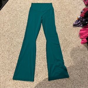 OFFLINE by Aerie High Waisted Teal Yoga Pants Flare Leggings